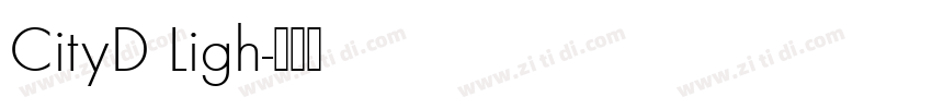 CityD Ligh字体转换